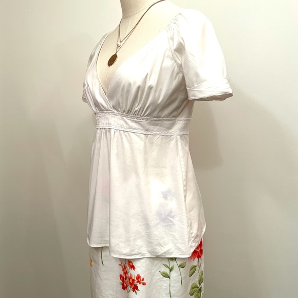 BCBGMaxAzria Empire Regency Bridgerton Blouse - Picture 3 of 7